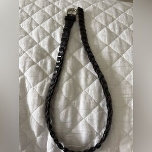 Size medium Braided genuine Leather Belt